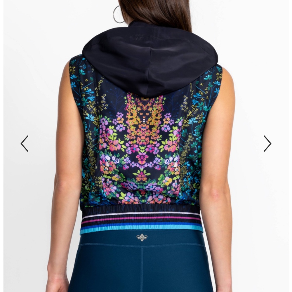 Johnny Was Black Vest with Vibrant Floral Design - Picture 15 of 16